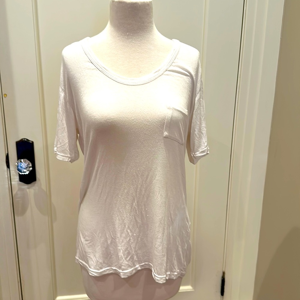 Brandy Melville, white, short sleeve tee